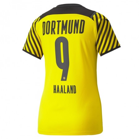 Tenue BVB Borussia Dortmund Erling Haaland 9 Féminine Domicile 2021-2022 Maillot de Foot